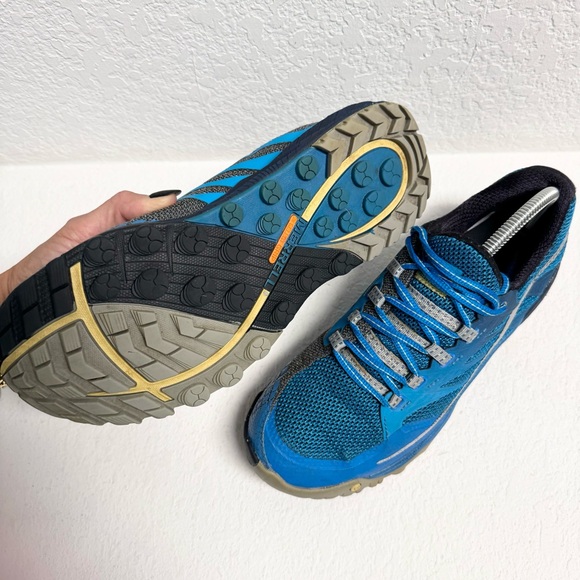 Merrell Mens Blue Performance Sneakers sz 8.5 - Picture 7 of 8